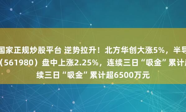 国家正规炒股平台 逆势拉升！北方华创大涨5%，半导体设备ETF（561980）盘中上涨2.25%，连续三日“吸金”累计超6500万元